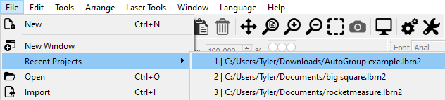 File Management in LightBurn