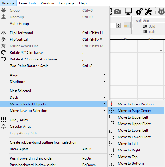 Ref-MoveSelectedObjects-InArrangeMenu